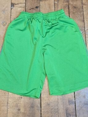 Energy Zone Neon Green Athletic Shorts Boys Large